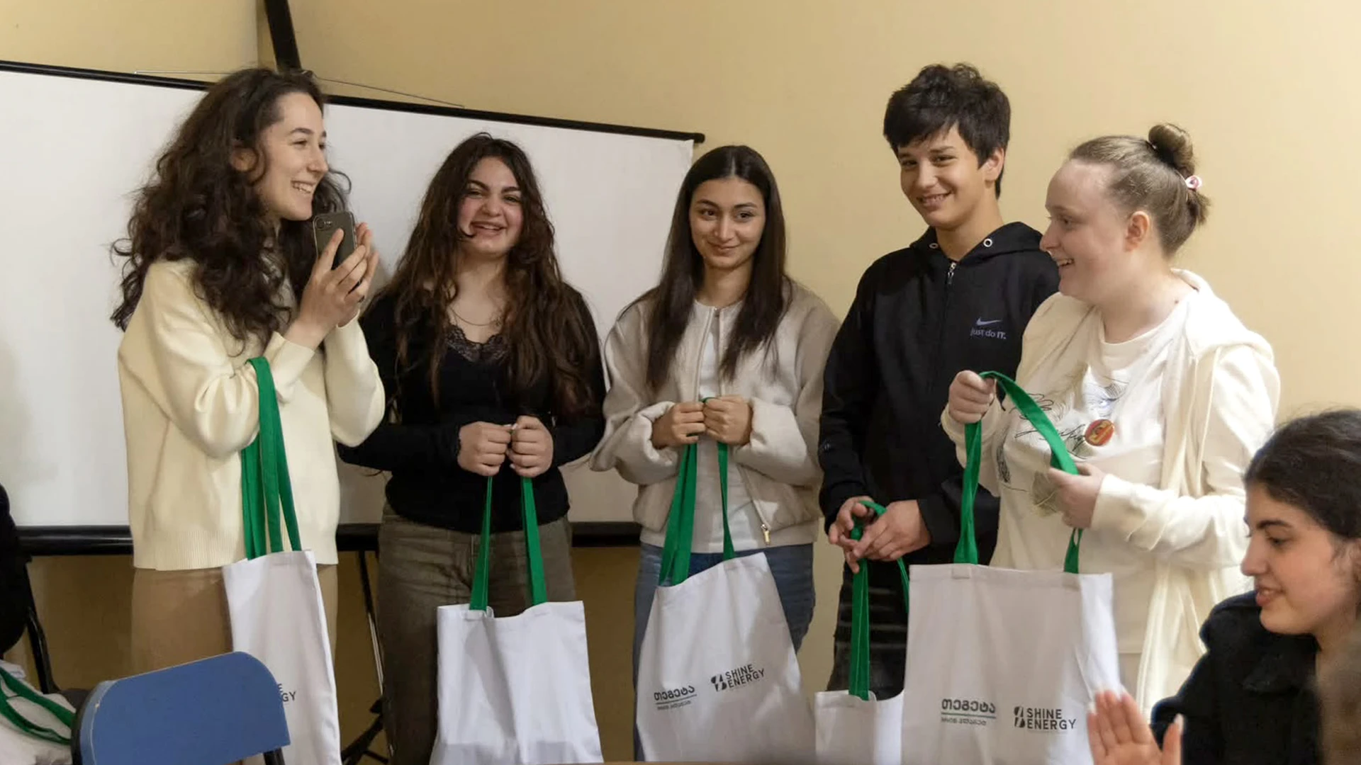 Representatives of Tegeta Green Planet and Shine Energy Visited Lampari School-Lyceum